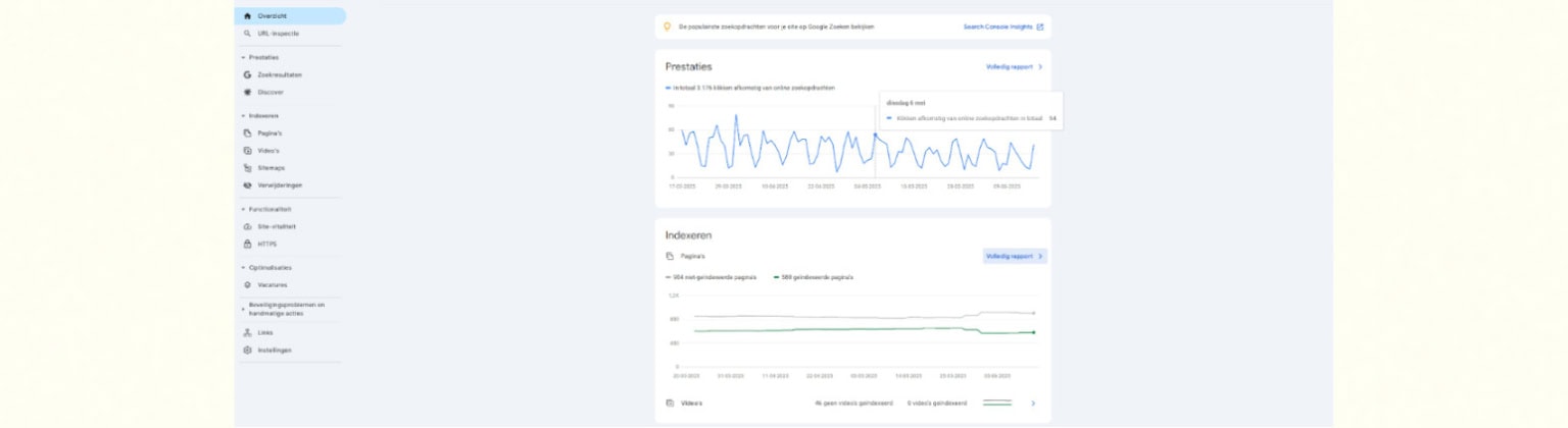 Overview of performance and indexing in Google Search Console