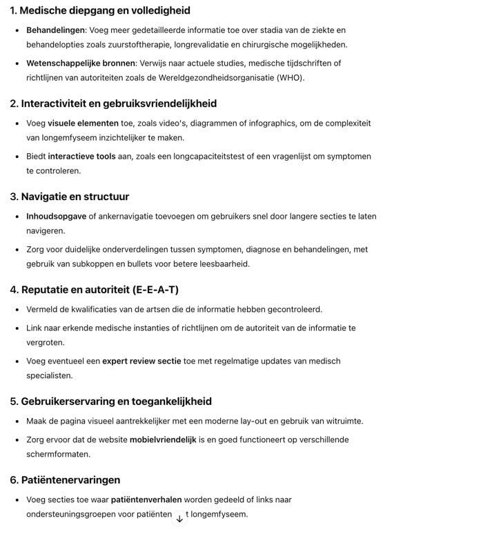 illustratie van een rapport met verbeterpunten van ChatGPT.