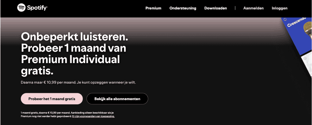 Voorbeeld van Hobson + 1 bij Spotify