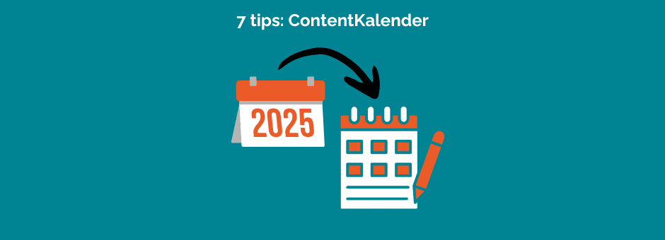 visualisatie 7 tips contentkalender met pen