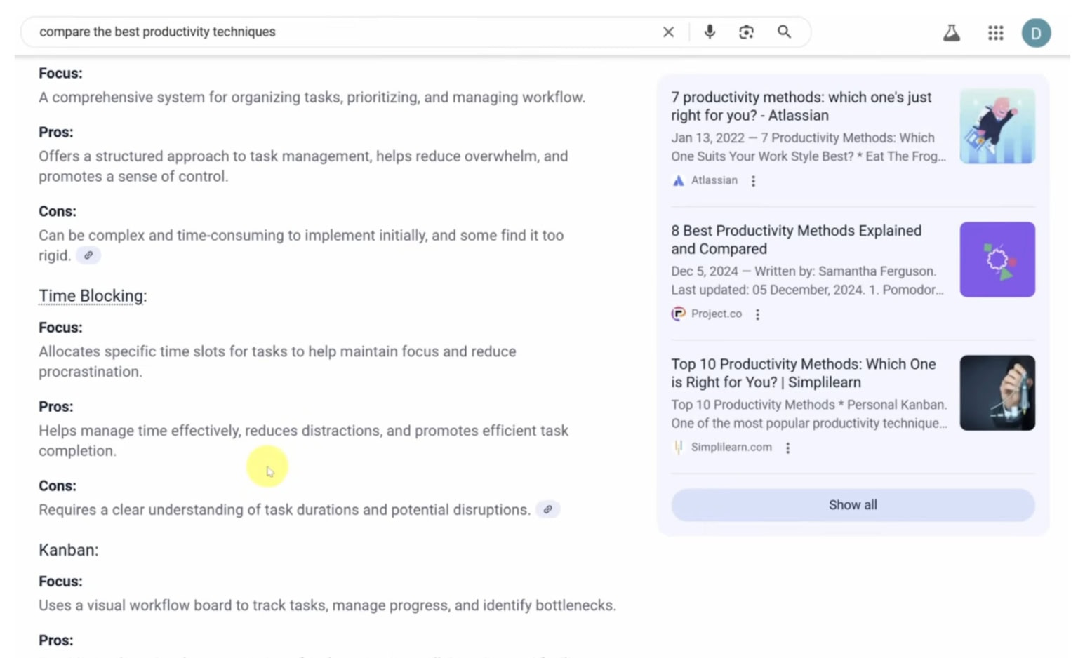 antwoord van ai overview na vraag