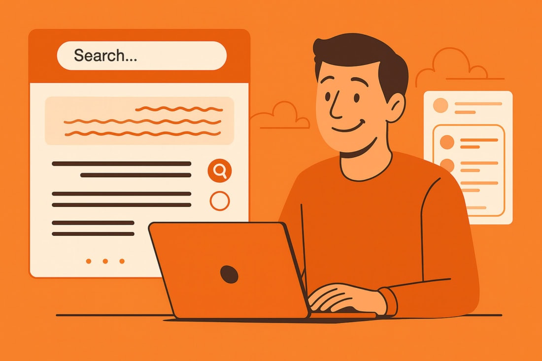 Man die blij kijkt, omdat die gevonden wordt in llm's.