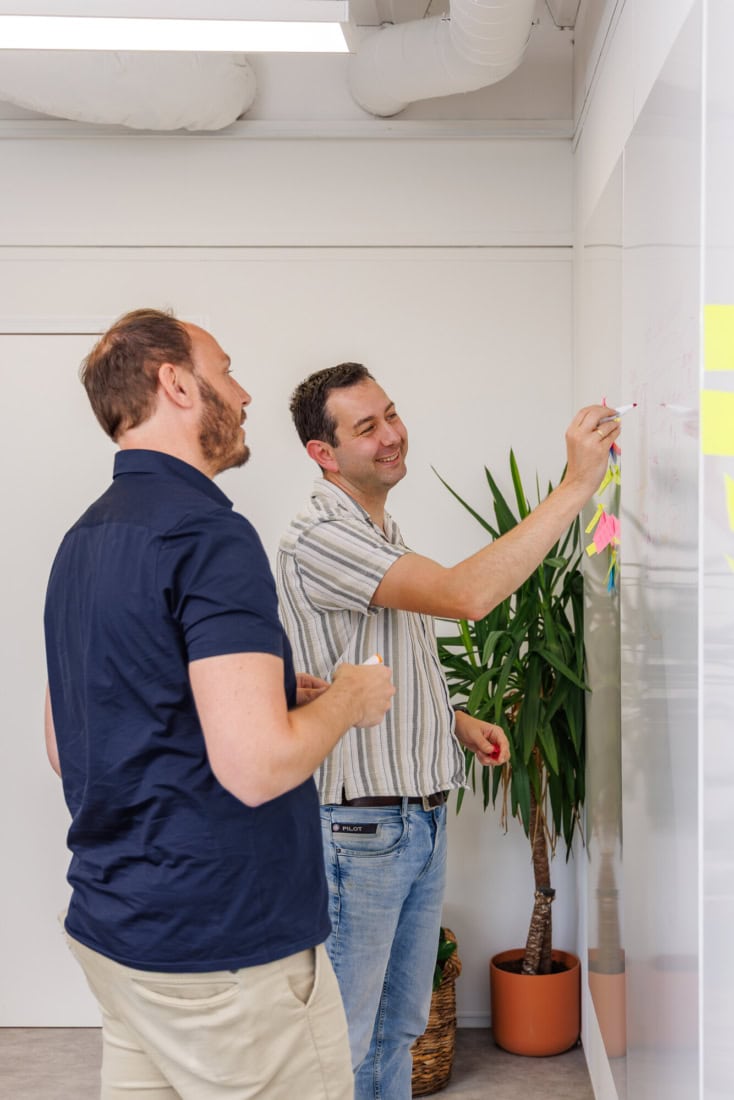 Whiteboard foto Onder